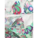 Floral-Print Triangles Bikini Swimsuit+Smocked Cover-Up Three-Piece Set Floral-Print Triangles Bikini Swimsuit+Smocked Cover-Up Three-Piece Set