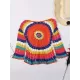 Crochet See-Through Long-Sleeves Cover-Ups Crochet See-Through Long-Sleeves Cover-Ups