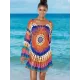 Crochet See-Through Long-Sleeves Cover-Ups Crochet See-Through Long-Sleeves Cover-Ups
