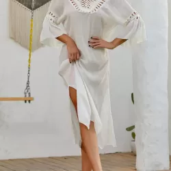 Colorful Tasseled Embellished Crochetgo Split-Joint Bohemia