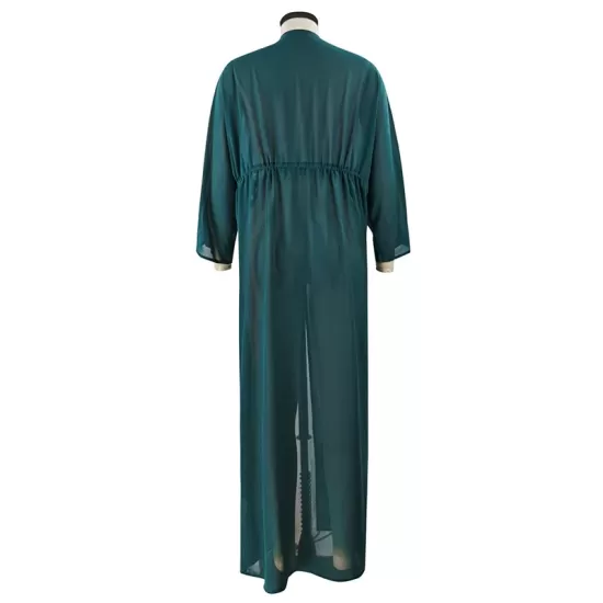 Chiffon Tunicshang Solid Color Long Sleeve Cover-Ups Tops Chiffon Tunicshang Solid Color Long Sleeve Cover-Ups Tops