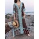 Ethnic Printed Flared Sleeves Cover-Ups Tops Ethnic Printed Flared Sleeves Cover-Ups Tops