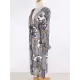 Floral-Print Split-Joint Belted Long Sleeve Tunicshang Cover-Ups Floral-Print Split-Joint Belted Long Sleeve Tunicshang Cover-Ups