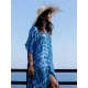 Cardigan Loose Pocket Floral Vacation Beach Cover-Up Swimwear Cardigan Loose Pocket Floral Vacation Beach Cover-Up Swimwear