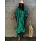 Bohemia Oversized Stripped Printed Batwing Sleeves Cover-Up Bohemia Oversized Stripped Printed Batwing Sleeves Cover-Up