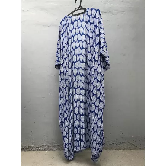 Bohemia Oversized Printed Batwing Sleeves Cover-Up Bohemia Oversized Printed Batwing Sleeves Cover-Up