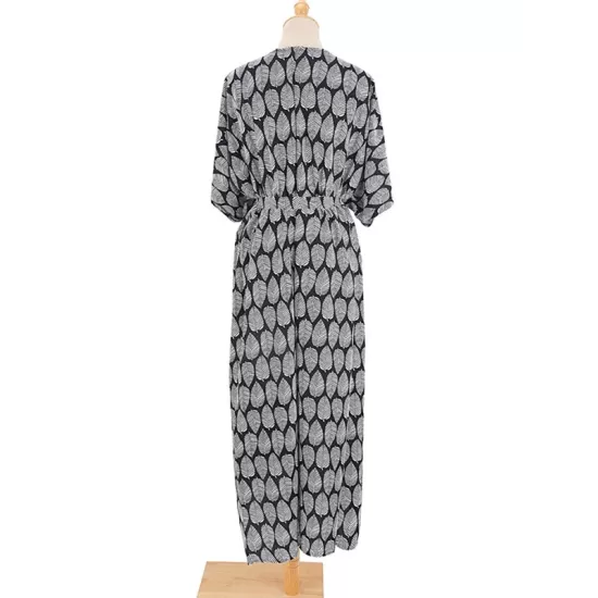 Bohemia Oversized Printed Batwing Sleeves Cover-Up Bohemia Oversized Printed Batwing Sleeves Cover-Up