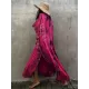 Bohemia Oversized Striped Printed Batwing Sleeves Cover-Up Bohemia Oversized Striped Printed Batwing Sleeves Cover-Up
