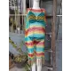 Loose Bandage Contrast Color Tasseled Split-Side Cover Up Loose Bandage Contrast Color Tasseled Split-Side Cover Up