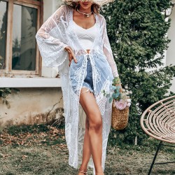 Beach Cross-Strap Solid Color Cover-Ups Tops
