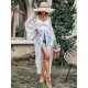 Beach Cross-Strap Solid Color Cover-Ups Tops Beach Cross-Strap Solid Color Cover-Ups Tops