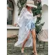 Beach Cross-Strap Solid Color Cover-Ups Tops Beach Cross-Strap Solid Color Cover-Ups Tops