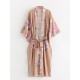 Vacation Floral Printed Lace-Up V-Neck Cover-Ups Swimwear Vacation Floral Printed Lace-Up V-Neck Cover-Ups Swimwear