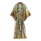 Beach Loose Floral Printed Lace-Up V-Neck Cover-Up Top