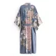 Beach Loose Floral Printed Lace-Up V-Neck Cover-Up Top Beach Loose Floral Printed Lace-Up V-Neck Cover-Up Top