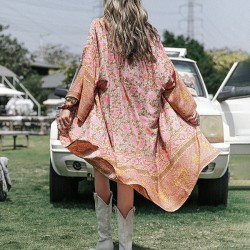 Vacation Loose Floral Printed Cover-Ups