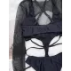 Padded Belly-Hollow Mesh Cover-Ups & One-Piece Swimwear Two Pieces Set Padded Belly-Hollow Mesh Cover-Ups & One-Piece Swimwear Two Pieces Set