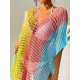 Colorful V-Neck Tassles Mini Cover-Ups Dress Colorful V-Neck Tassles Mini Cover-Ups Dress