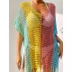 Colorful V-Neck Tassles Mini Cover-Ups Dress Colorful V-Neck Tassles Mini Cover-Ups Dress