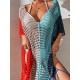 Colorful V-Neck Tassles Mini Cover-Ups Dress Colorful V-Neck Tassles Mini Cover-Ups Dress