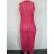 High-Neck Split-Side Midi Beach Cover-Ups Swimsuit High-Neck Split-Side Midi Beach Cover-Ups Swimsuit