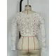 Lace Long Sleeves Hollow Bowknot Cover-Ups Lace Long Sleeves Hollow Bowknot Cover-Ups
