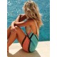 V-Neck Hollow Mini Cover-Ups Swimsuit V-Neck Hollow Mini Cover-Ups Swimsuit