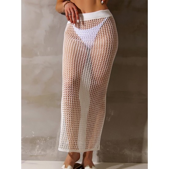 Hollow Ankle-Length Skirt Cover-Ups Swimsuit Hollow Ankle-Length Skirt Cover-Ups Swimsuit