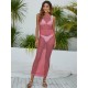 Sheath Round Neck Cover-Ups Dress Swimsuit Sheath Round Neck Cover-Ups Dress Swimsuit