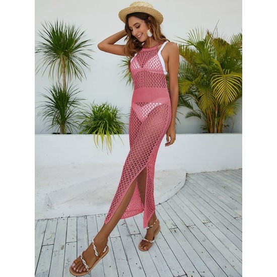 Sheath Round Neck Cover-Ups Dress Swimsuit Sheath Round Neck Cover-Ups Dress Swimsuit