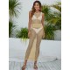 Sheath Round Neck Cover-Ups Dress Swimsuit Sheath Round Neck Cover-Ups Dress Swimsuit