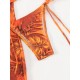 Halterneck Triangle Three Pieces Bikini Set Halterneck Triangle Three Pieces Bikini Set