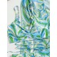 Halterneck Abstract Print Three Pieces Bikini Set Halterneck Abstract Print Three Pieces Bikini Set