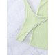 Spaghetti Neck Three Pieces Bikini Set Spaghetti Neck Three Pieces Bikini Set