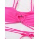 Spaghetti Neck Three Pieces Bikini Set Spaghetti Neck Three Pieces Bikini Set