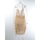 Loose Backless Bandage Elasticity Ruffled Solid Color Halter-Neck Cover-Ups Swimwear Loose Backless Bandage Elasticity Ruffled Solid Color Halter-Neck Cover-Ups Swimwear