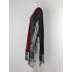 Color-Block Hollow Tasseled Batwing Sleeves Loose Deep V-Neck Cover-Ups Swimwear Color-Block Hollow Tasseled Batwing Sleeves Loose Deep V-Neck Cover-Ups Swimwear