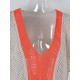 Color-Block Hollow Tasseled Batwing Sleeves Loose Deep V-Neck Cover-Ups Swimwear Color-Block Hollow Tasseled Batwing Sleeves Loose Deep V-Neck Cover-Ups Swimwear