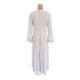 Bandage See-Through Solid Color Flared Sleeves High-Low Deep V-Neck Cover-Ups Swimwear Bandage See-Through Solid Color Flared Sleeves High-Low Deep V-Neck Cover-Ups Swimwear