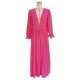 Bandage See-Through Solid Color Flared Sleeves High-Low Deep V-Neck Cover-Ups Swimwear Bandage See-Through Solid Color Flared Sleeves High-Low Deep V-Neck Cover-Ups Swimwear