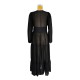 Bandage See-Through Solid Color Flared Sleeves High-Low Deep V-Neck Cover-Ups Swimwear Bandage See-Through Solid Color Flared Sleeves High-Low Deep V-Neck Cover-Ups Swimwear