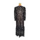 Bandage See-Through Solid Color Flared Sleeves High-Low Deep V-Neck Cover-Ups Swimwear Bandage See-Through Solid Color Flared Sleeves High-Low Deep V-Neck Cover-Ups Swimwear