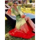 Bandage Color-Block Long Sleeves Loose Deep V-Neck Cover-Ups Swimwear Bandage Color-Block Long Sleeves Loose Deep V-Neck Cover-Ups Swimwear
