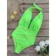 Backless Bandage Hollow Halter-Neck One-Piece Swimwear&Cover-Ups Skirts Backless Bandage Hollow Halter-Neck One-Piece Swimwear&Cover-Ups Skirts