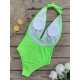 Backless Bandage Hollow Halter-Neck One-Piece Swimwear&Cover-Ups Skirts Backless Bandage Hollow Halter-Neck One-Piece Swimwear&Cover-Ups Skirts