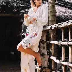 Bohemia V-neck Floral Maxi Dress