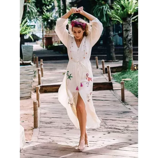 Bohemia V-neck Floral Maxi Dress Bohemia V-neck Floral Maxi Dress