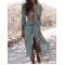 Tasseled Solid Sun Protection Cover-Up Swimwear