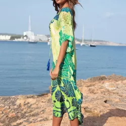 Printed Beach Vacation Cover-up