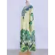 Printed Beach Vacation Cover-up Printed Beach Vacation Cover-up